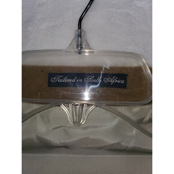 Nicole Miller Men's Virgin Wool & Angora Jacket Beige 42R Made In South Africa - Picture 5 of 5